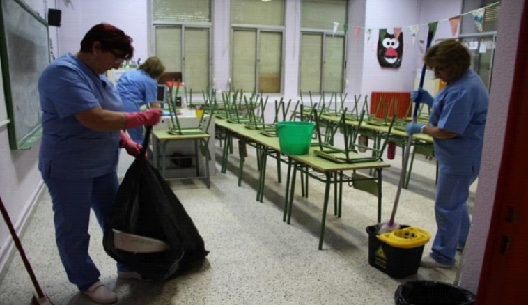 Limpieza instituciones educativas